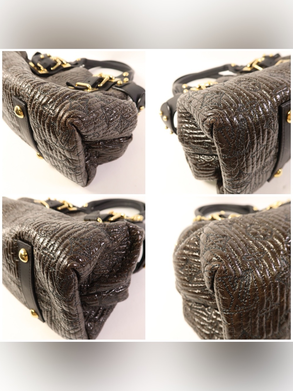 ✨🛍️ Louis Vuitton Black & Dark Brown Monogram Motard Biker Bag Limited Edition - Picture 5 of 9